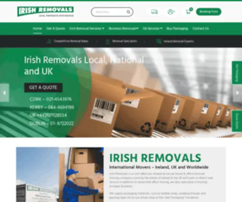 Irishremovals.ie(Irish Removals) Screenshot
