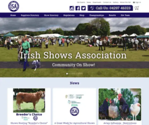 Irishshows.org(Agricultural Shows Ireland Irish Shows Association Agri Show Events Agricultural Show) Screenshot