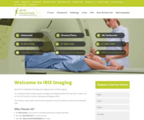 Irisimaging.net.au(Bulk-billed medical imaging radiology in Gold Coast Brisbane) Screenshot