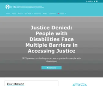 Irisinstitute.ca(The Institute for Research and Development on Inclusion and Society) Screenshot