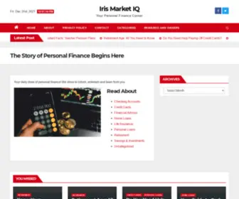 Irismarketiq.com(Iris Market IQ) Screenshot