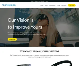 Irisvision.com(Wearable Low Vision Glasses for Visually Impaired) Screenshot