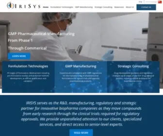 Irisys.com(San Diego CDMO) Screenshot