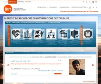 Irit.fr(L’Institut de Recherche en Informatique de Toulouse (IRIT)) Screenshot