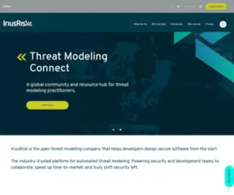 Iriusrisk.com(IriusRisk Automated Threat Modeling Tool For Secure Software) Screenshot