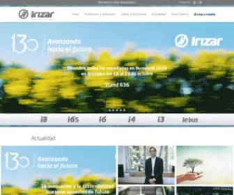 Irizar.com(Autobuses y Autocares) Screenshot