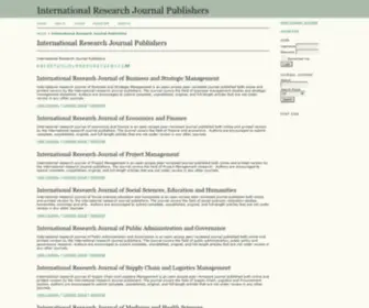 IRJP.org(International Research Journal Publishers) Screenshot