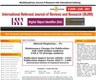 IRJRR.com(About the Journal) Screenshot