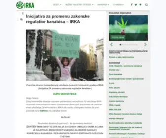 Irka.org.rs(Donošenje Zakona o medicinskoj primeni Marihuane (kanabisa)) Screenshot