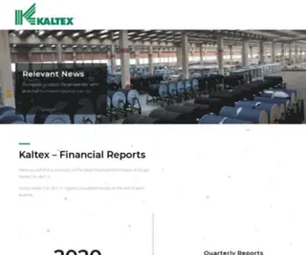 Irkaltex.com(Financial Reports) Screenshot