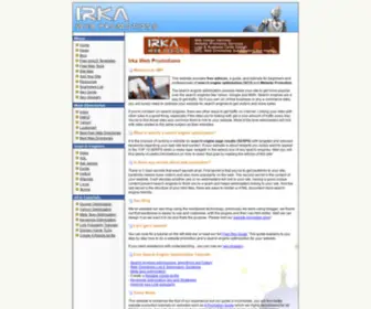 Irkawebpromotions.com(Irka Web Promotions) Screenshot