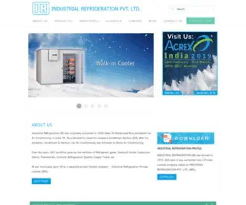 IRL.co.in(Best Industrial Refrigeration Solutions) Screenshot
