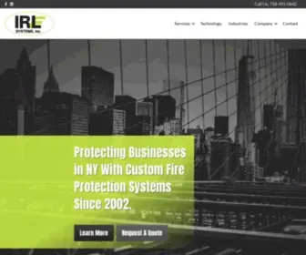 Irlsystems.com(NY & NJ Fire Alarm Systems) Screenshot