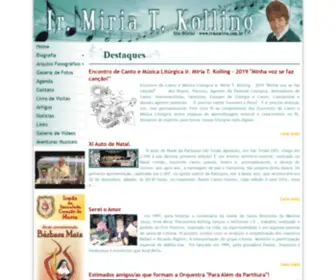 Irmamiria.com.br(Irmã Miria T) Screenshot