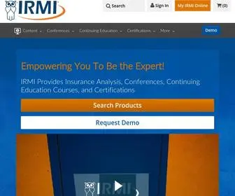 Irmi.com(Risk Management) Screenshot