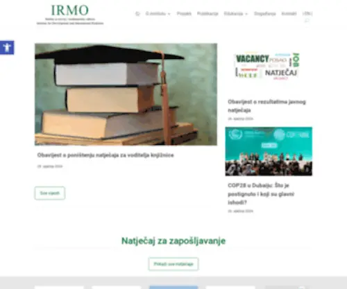 Irmo.hr(Institut za razvoj i međunarodne odnose (IRMO)) Screenshot