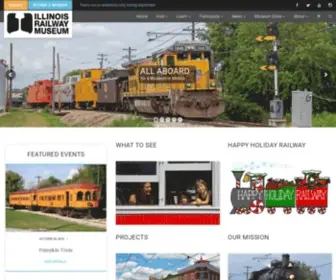 IRM.org(The Illinois Railway Museum) Screenshot