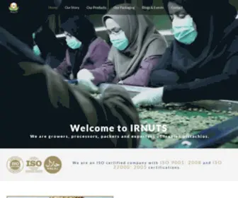 Irnuts.net(1 Iranian Pistachio Supplier) Screenshot