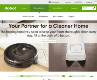 Irobotweb.com(Stofzuiger en dweilrobots) Screenshot