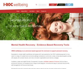 Irocwellbeing.com(Mental Health Recovery) Screenshot