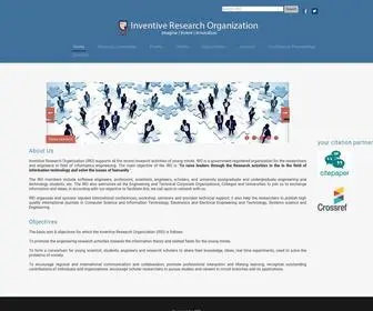 Iroglobal.com(Inventive Research Organization ( IRO ) Global) Screenshot
