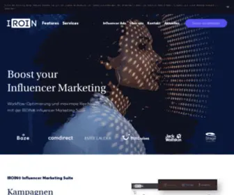 Iroin.io(Influencer Marketing Tool (Analyse & Management)) Screenshot