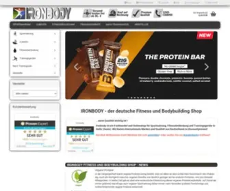 Ironbody.de(IRONBODY der deutsche Fitness und Bodybuilding Shop) Screenshot