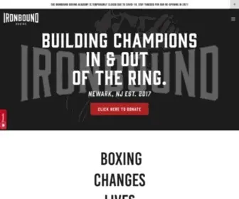 Ironboundboxing.org(Building Champions In & Out of the Ring) Screenshot