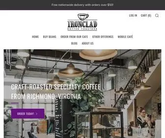 Ironcladcoffee.com(Ironclad Coffee Roasters) Screenshot