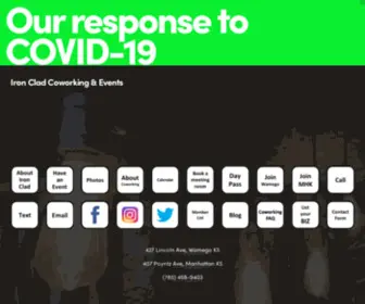Ironcladcoworking.com(Iron Clad Coworking & Events) Screenshot
