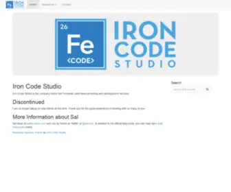Ironcodestudio.com(Iron Code Studio) Screenshot