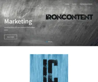Ironcontent.com(Ironcontent) Screenshot