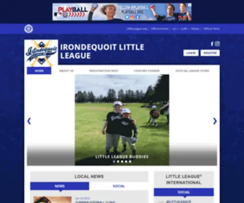 Irondequoitlittleleague.org(Irondequoit Little League) Screenshot