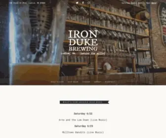 Irondukebrewing.com(Iron Duke Brewing) Screenshot