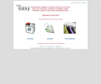 Ironeasy.co.uk(Iron Easy's ironing service) Screenshot