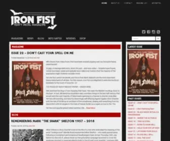 Ironfistzine.com(The online home of Heavy Metal) Screenshot