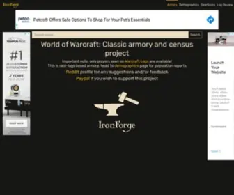 Ironforge.pro(WoW Classic Armory) Screenshot
