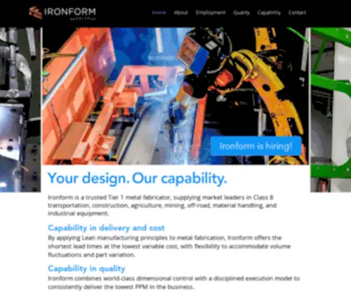 Ironform.com(Ironform) Screenshot