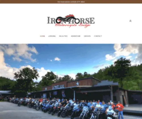 Ironhorsenc.com(Ironhorse Motorcycle Lodge) Screenshot
