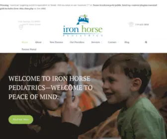 Ironhorsepeds.com(Iron Horse Pediatrics) Screenshot