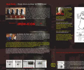 Ironicon.com.au(Ned Kelly Australian IRONICON) Screenshot