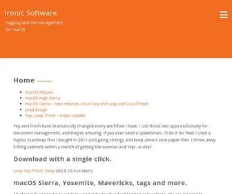 Ironicsoftware.com(Ironic Software) Screenshot