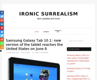 Ironicsurrealism.com(Ironic Surrealism) Screenshot