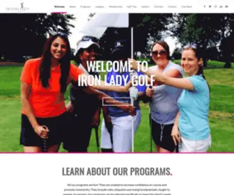 Ironladygolf.com(Toronto Golf Lessons and Clinics for Women) Screenshot