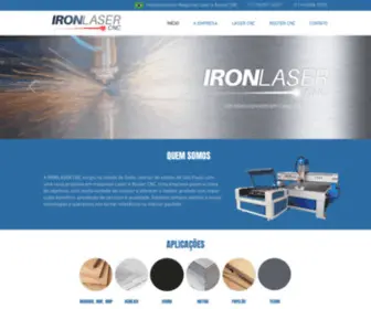 Ironlasercnc.com.br(IRONLASER CNC) Screenshot