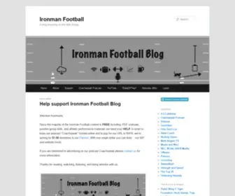 Ironmanfootballblog.com(Ironman Football) Screenshot