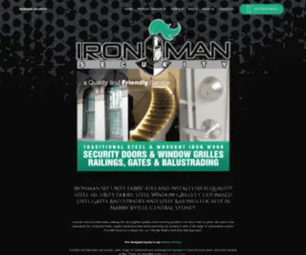 Ironmansecurity.com.au(Iron Man Security Sydney) Screenshot