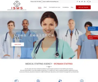 Ironmanstaffing.com(Medical Staffing Company) Screenshot