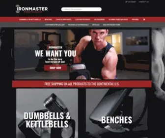 Ironmaster.com(The Best in Home Gym Weight Lifting Equipment including Quick) Screenshot
