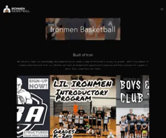 Ironmenbasketball.com(Ironmen Basketball) Screenshot